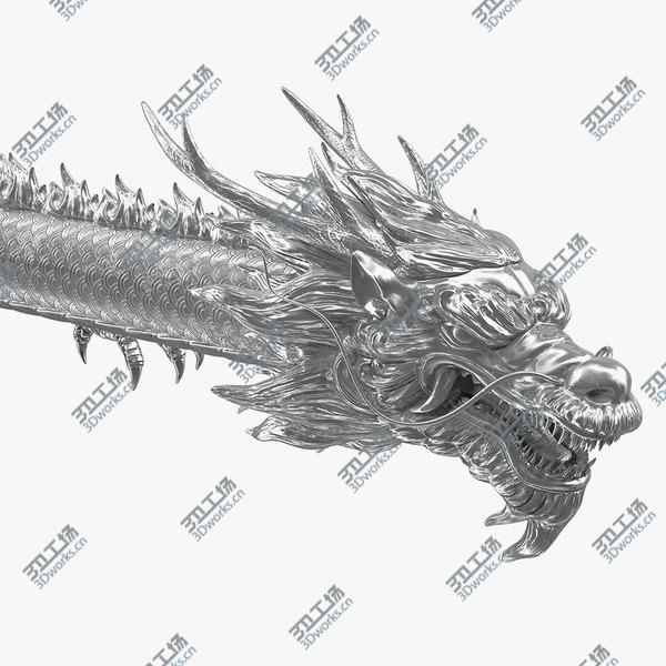 images/goods_img/20210312/3D Silver Chinese Dragon Rigged for Cinema 4D model/1.jpg